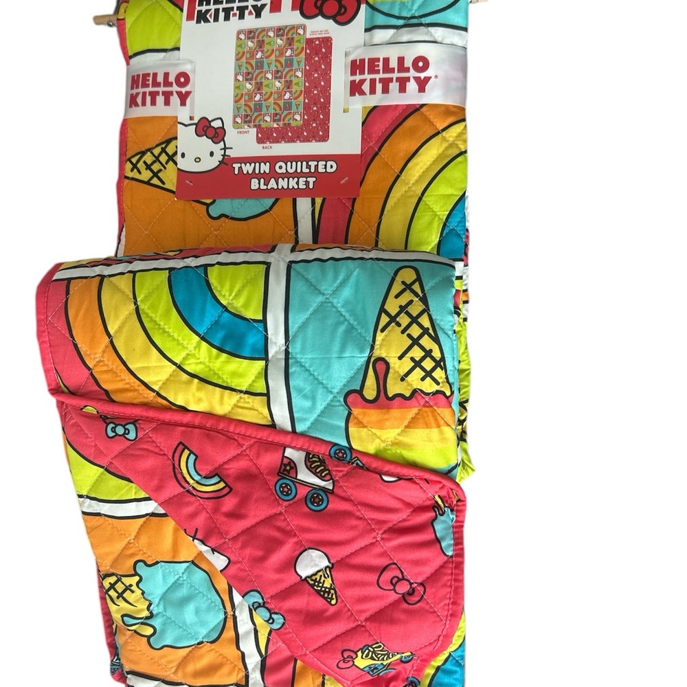 Hello Kitty Twin Quilted Blanket